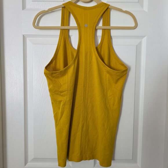 Lululemon Swiftly Tech Yellow Racerback Tank Top Size 10 - Picture 2 of 8